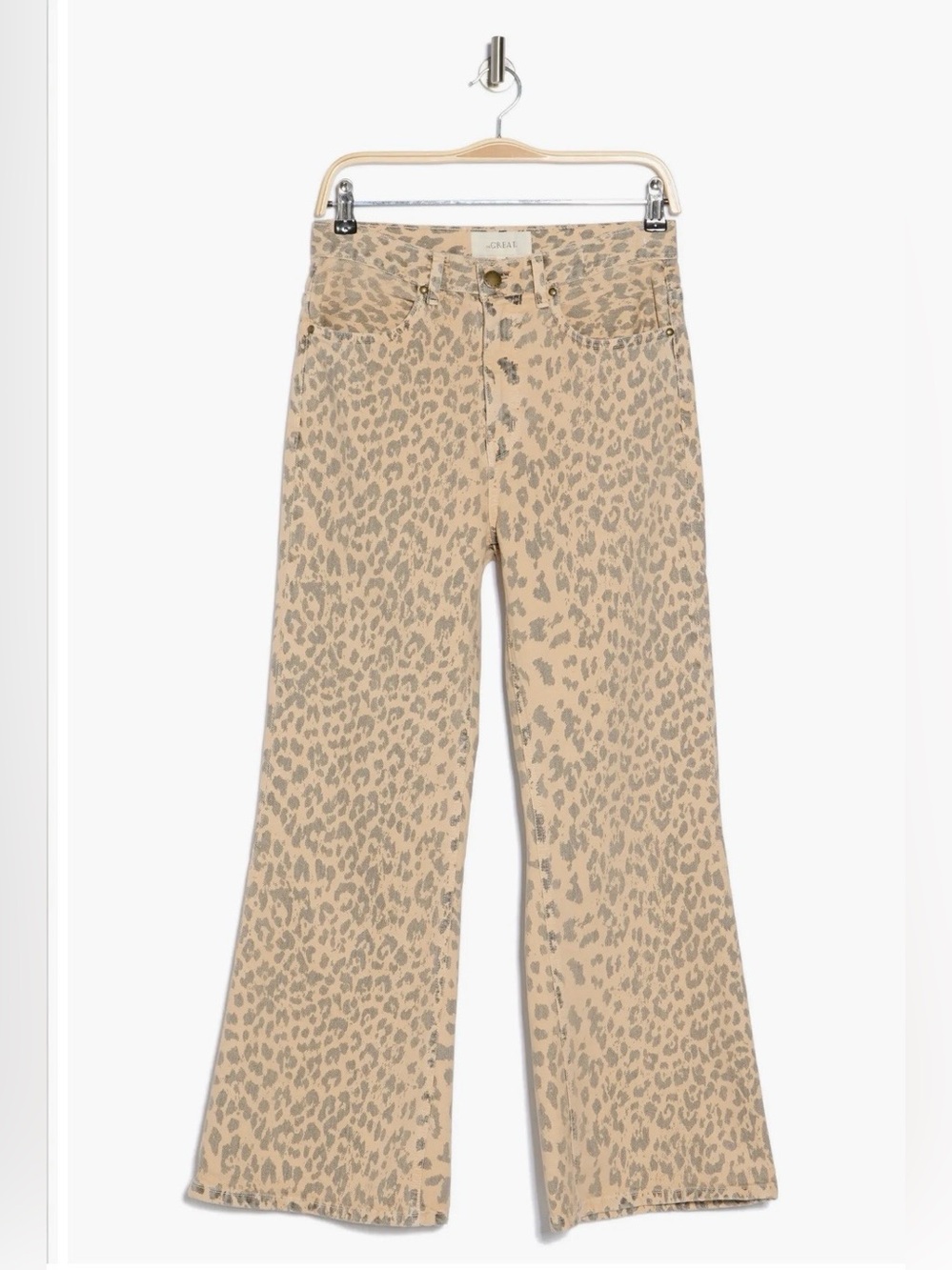 NWOT THE GREAT leopard print the kick bell Jean - Picture 2 of 9